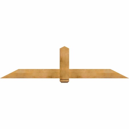 Ekena Millwork Eugene Rough Sawn Timber Gable Bracket, Western Red Cedar, 84"W x 21"H x 4"D x 6"F, 6/12 Pitch GBW084X21X0406EUG00RWR